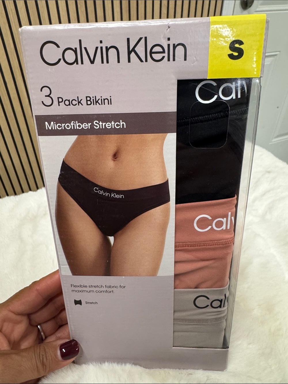 Calvin Klein 3-Pack Bikini Briefs - Black, Dusty Pink, Taupe